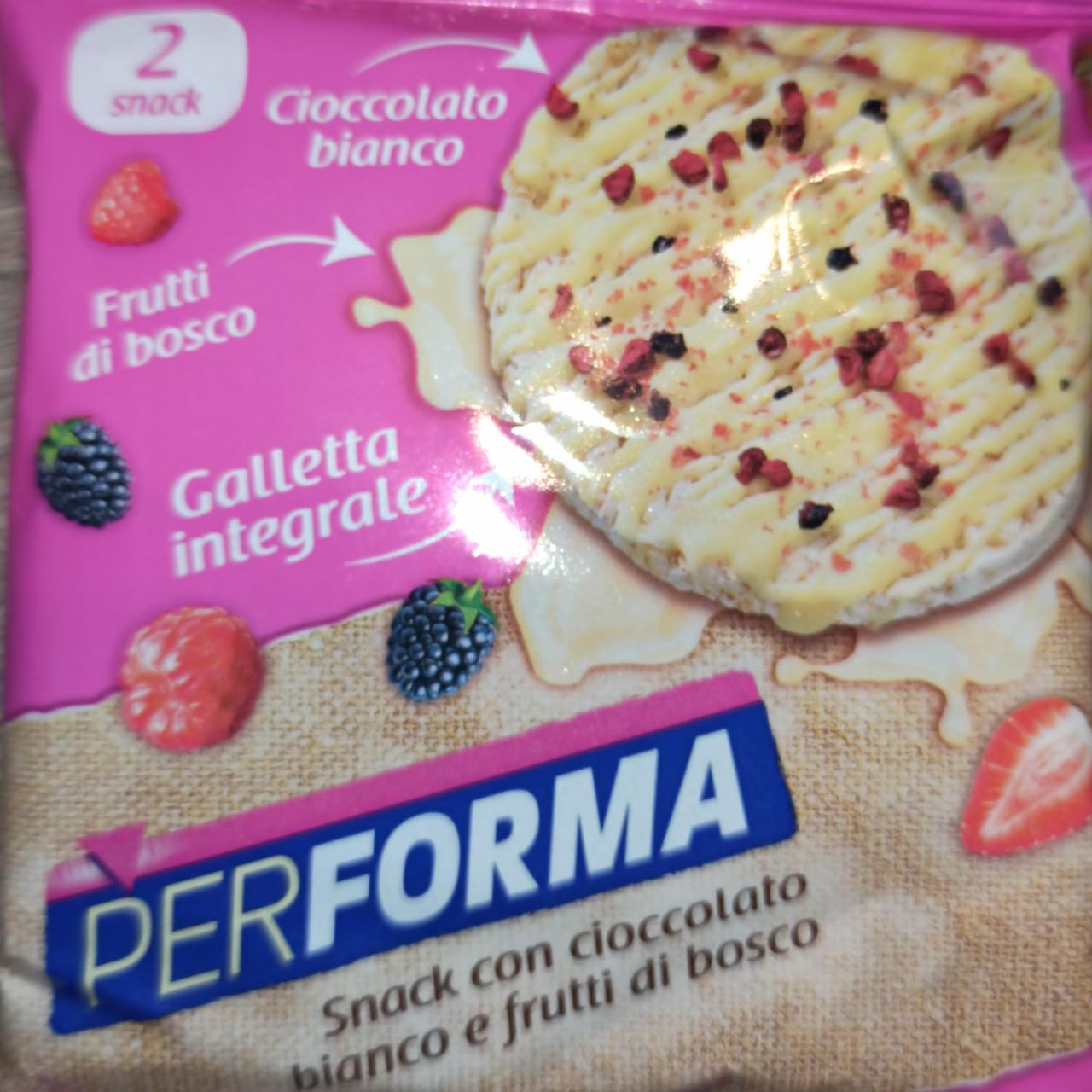 Zdjęcia - Snack con cioccolato bianco e frutti di bosco Performa