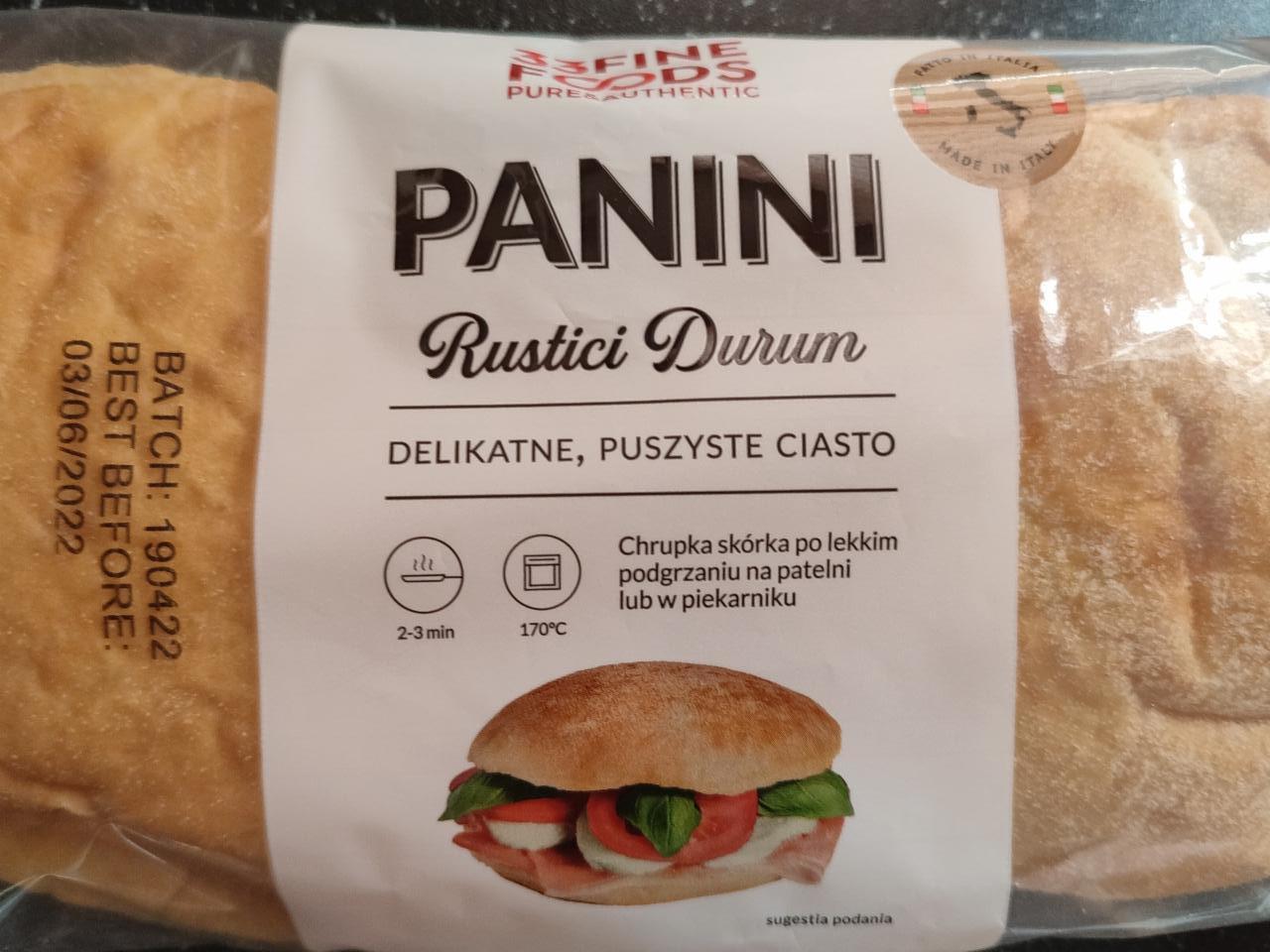 Zdjęcia - Panini Rustici Durum 33FineFoods