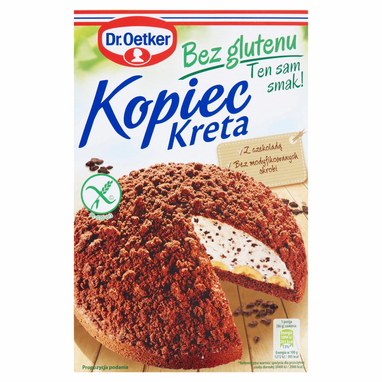 Zdjęcia - Dr. Oetker Ciasto Kopiec Kreta bez glutenu 437 g