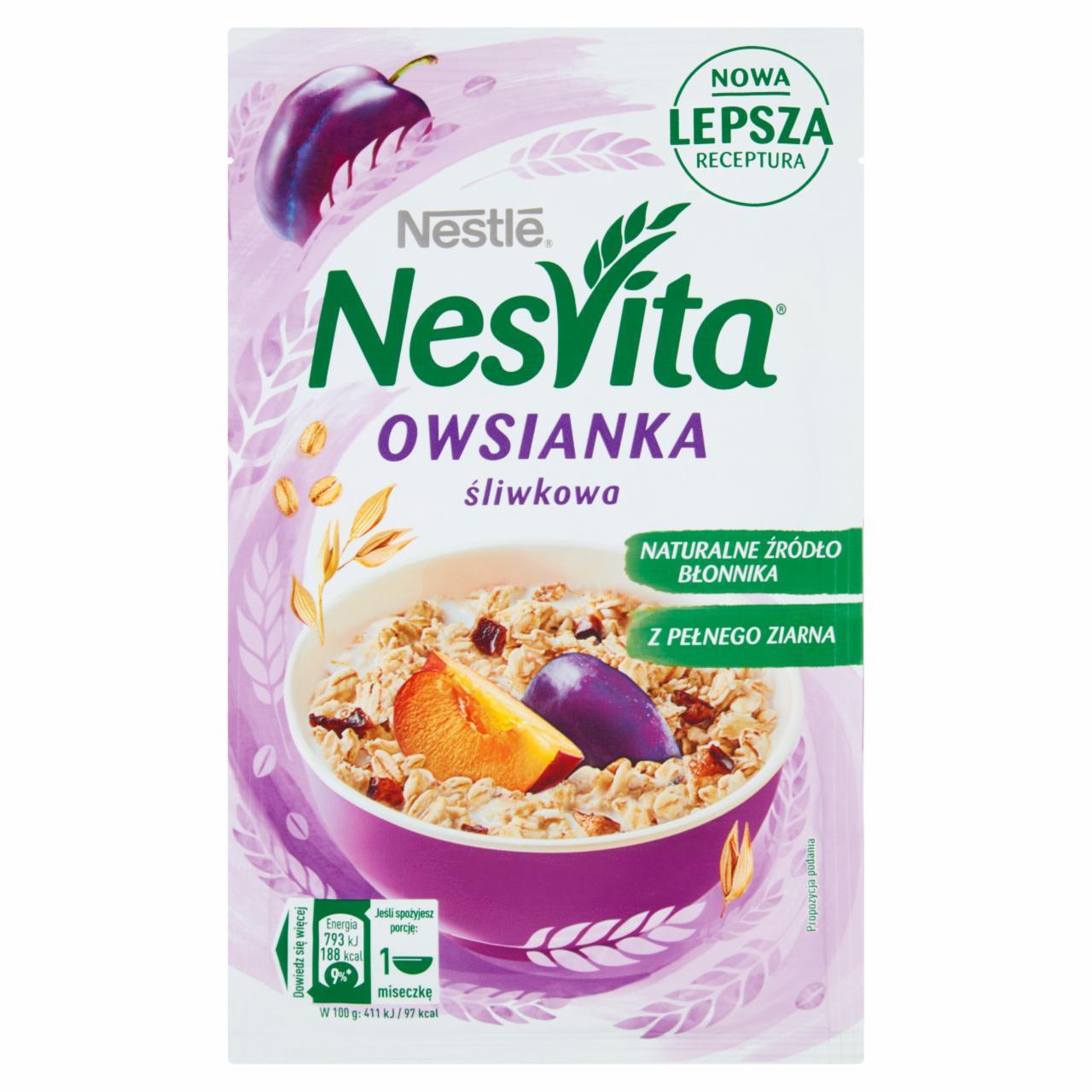 Zdjęcia - NesVita Owsianka śliwkowa 43 g