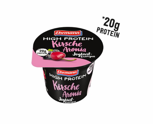 Zdjęcia - High Protein Kirsche Aronia Joghurt Ehrmann