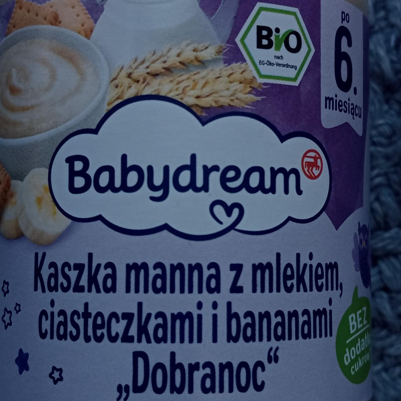 Zdjęcia - Kaszka manna z mlekiem, ciasteczkami i bananami babydream