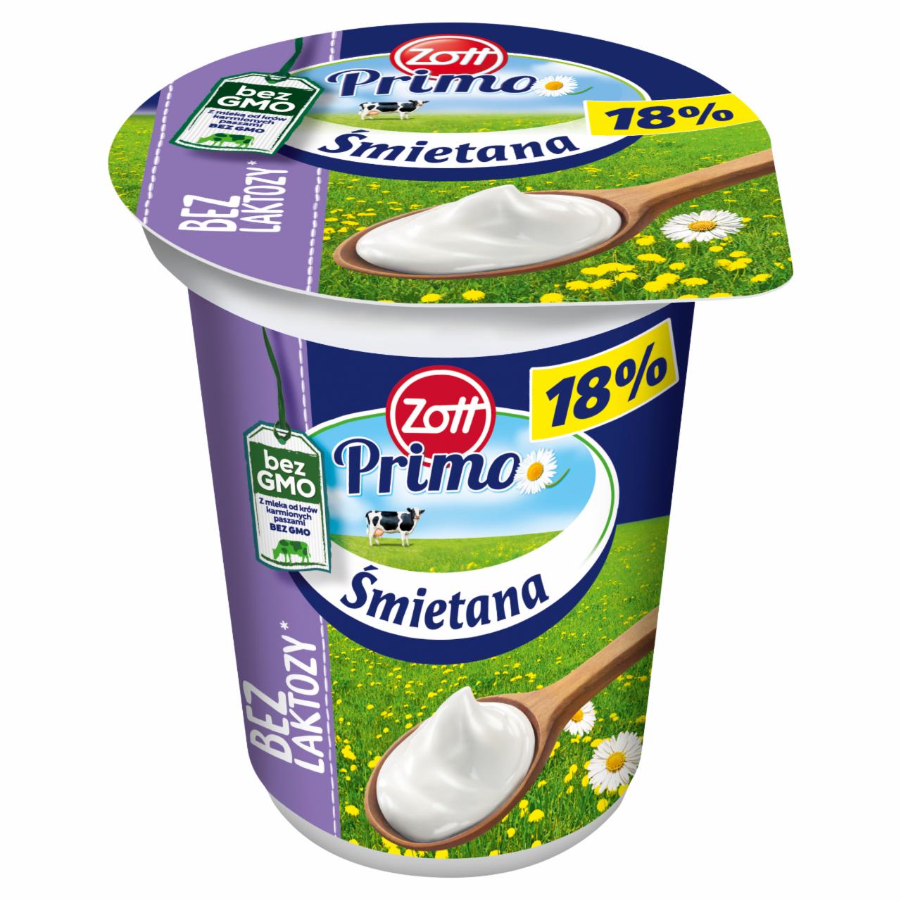 Zdjęcia - Zott Primo Bez laktozy Śmietana 18% 330 g