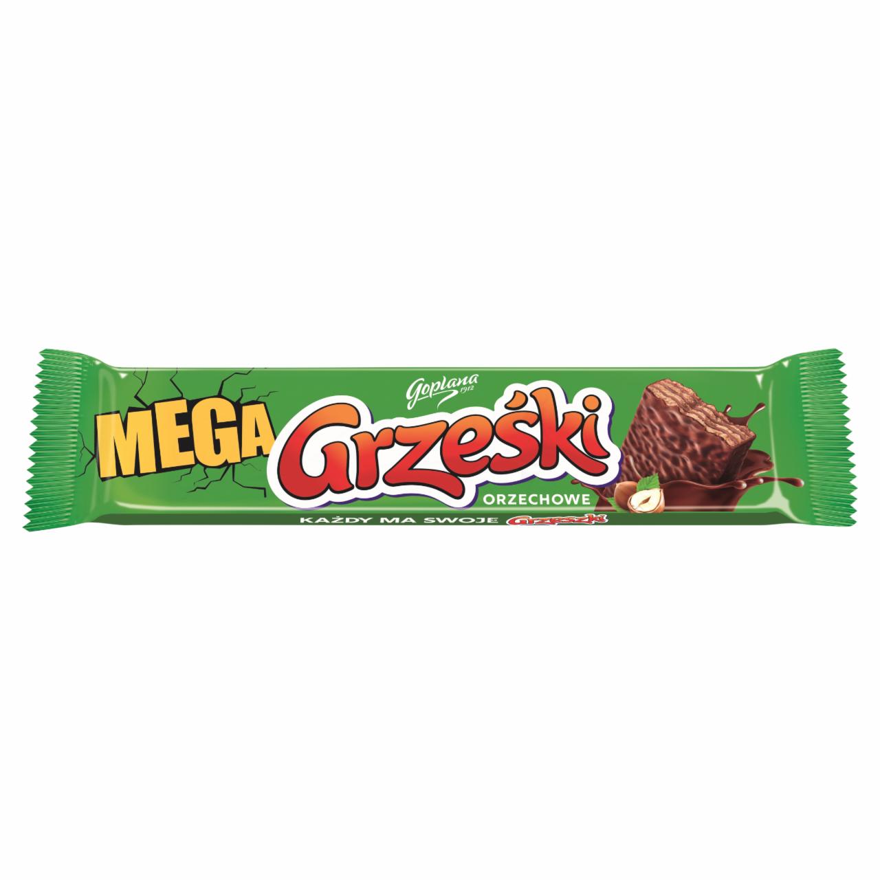 Zdjęcia - Grześki Mega Wafel przekładany kremem orzechowym 48 g