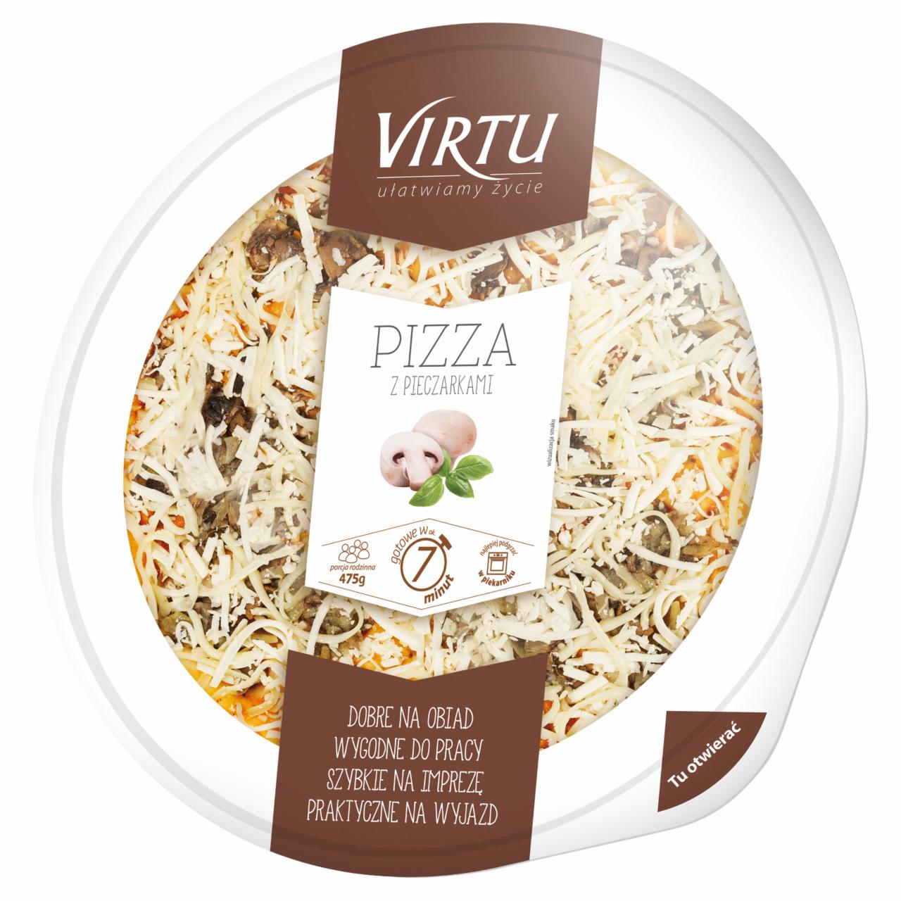 Zdjęcia - Pizza z pieczarkami 475 g Virtu