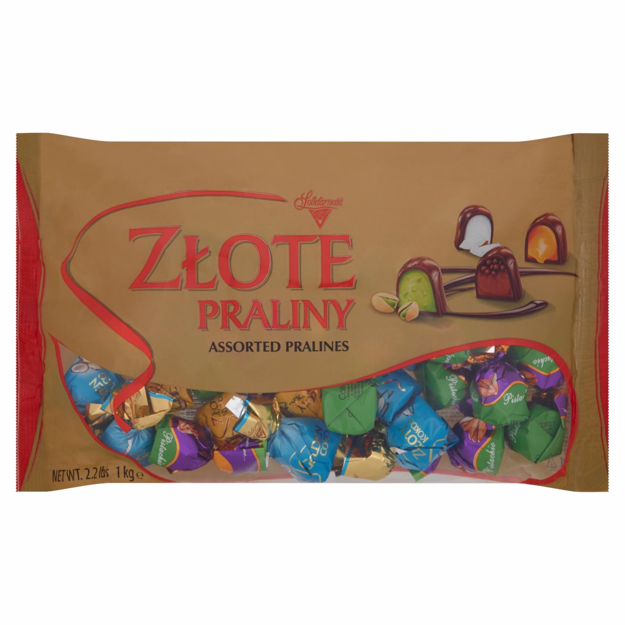 Zdjęcia - Solidarność Złote Praliny Czekoladki z kremami 1 kg