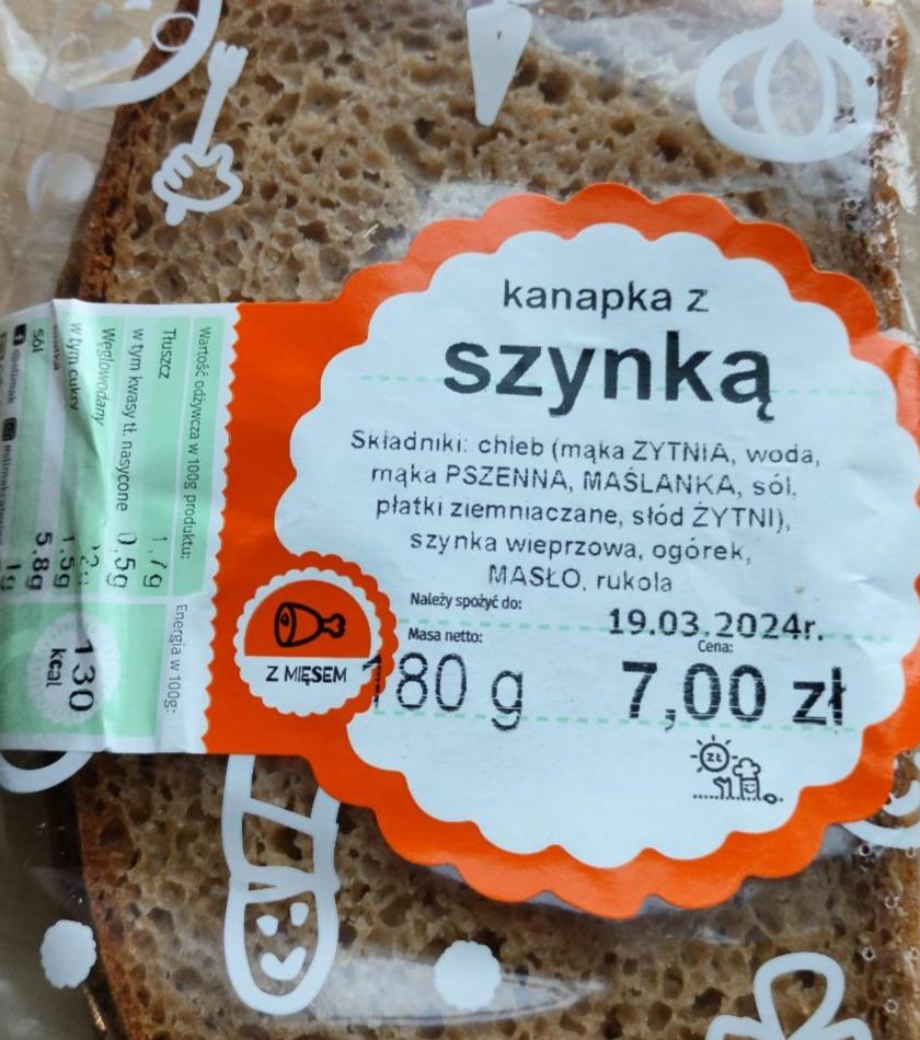 Zdjęcia - Kanapka z szynką Ślimak