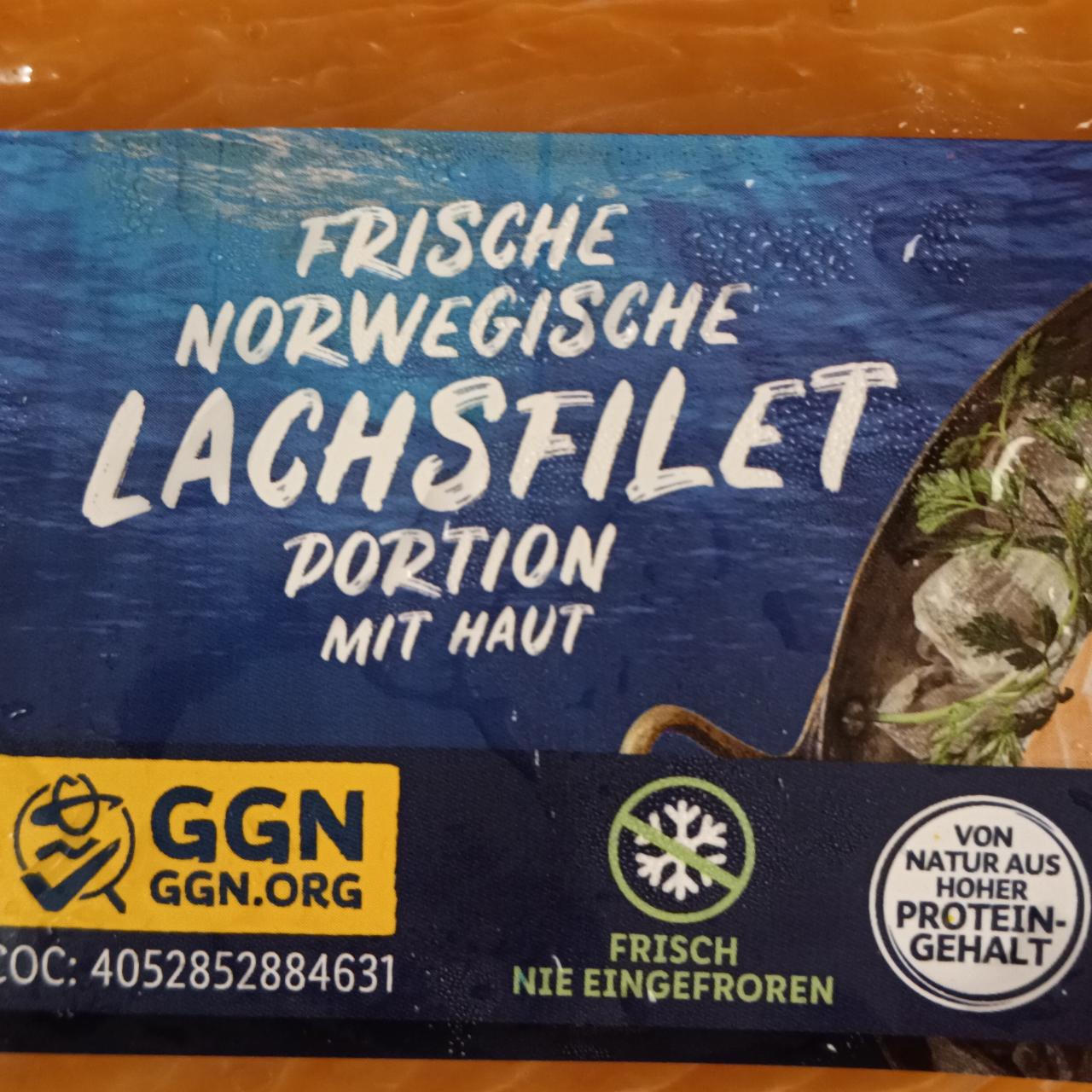 Zdjęcia - Frische norwegische lachsfilet dortion mit haut FischerStolz