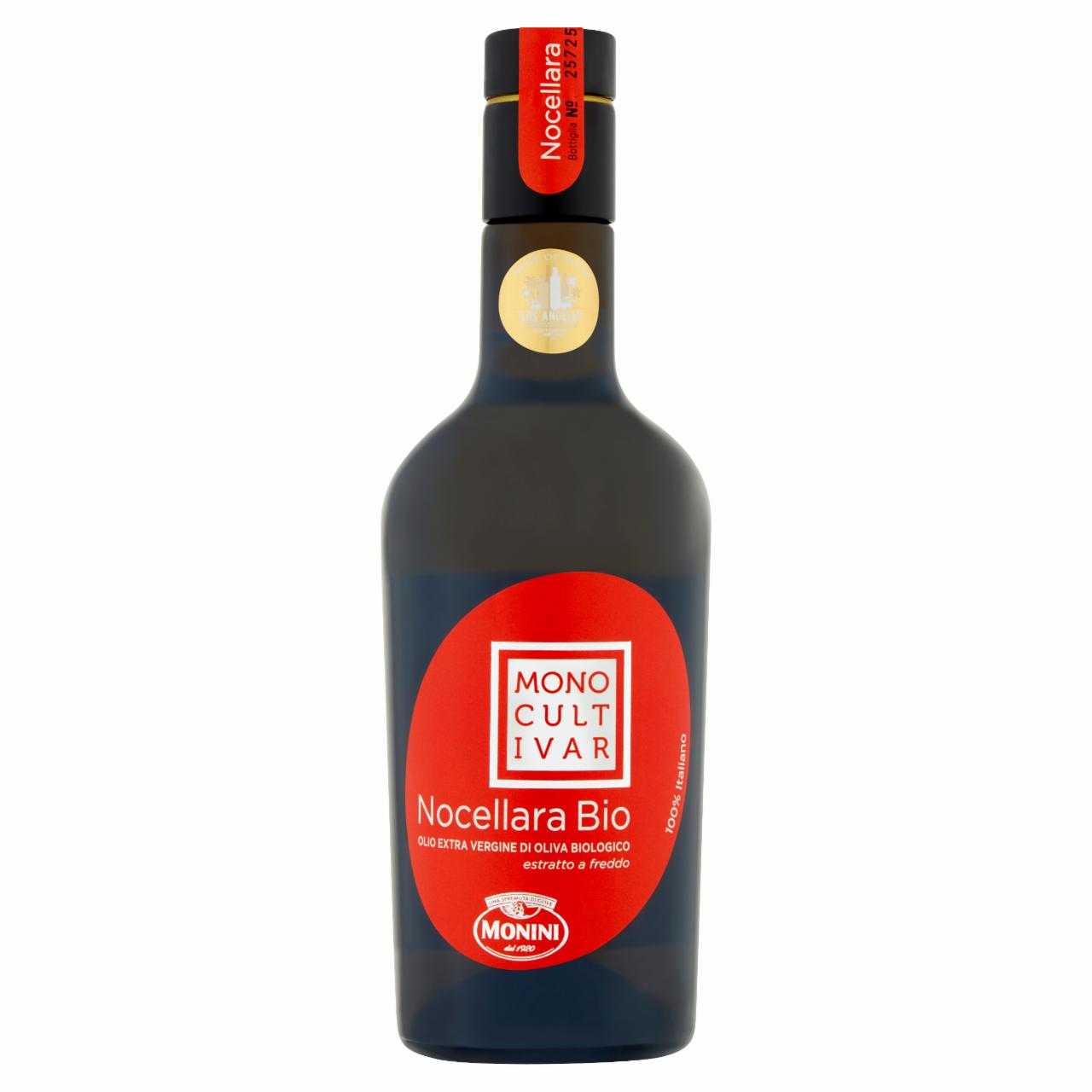 Zdjęcia - Monini Monocultivar Nocellara Bio Oliwa z oliwek najwyższej jakości z pierwszego tłoczenia 500 ml