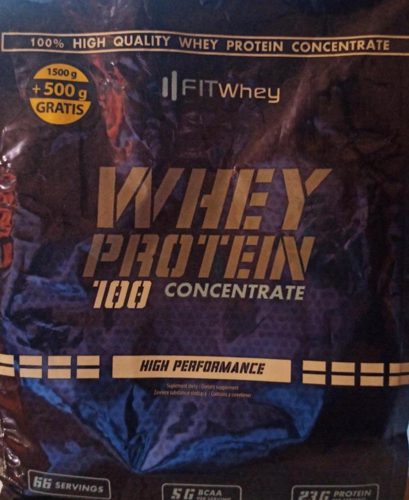 Zdjęcia - FITWHEY WHEY PROTEIN 100 2000g BIAŁKO WPC