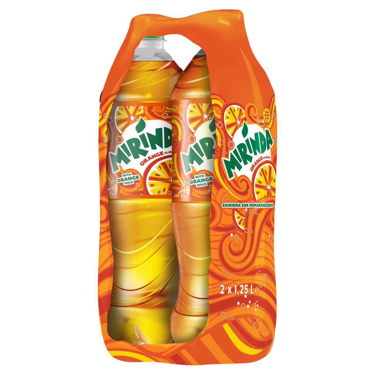 Zdjęcia - Mirinda Orange Napój gazowany 2 x 1,25 l