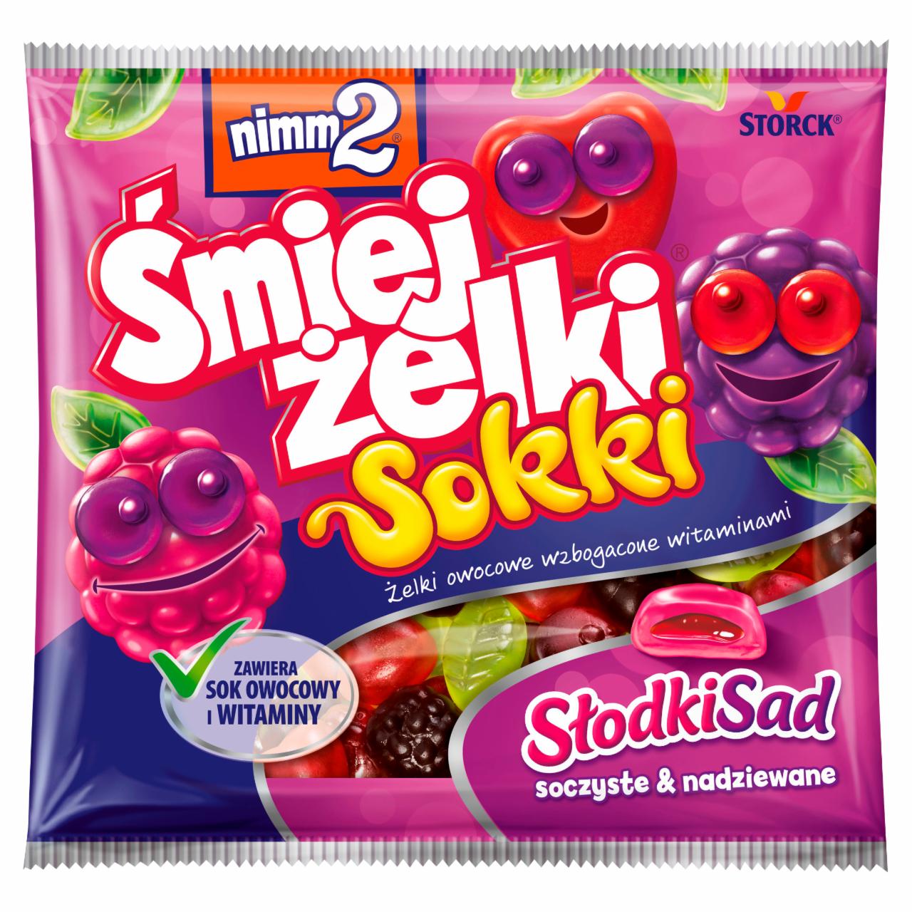 Zdjęcia - nimm2 Śmiejżelki Sokki Słodki Sad Żelki owocowe wzbogacone witaminami 90 g