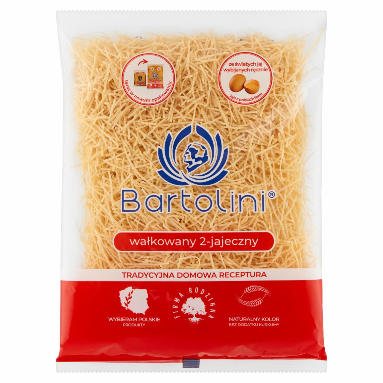 Zdjęcia - Bartolini Makaron wałkowany 2-jajeczny krajanka cienka 400 g