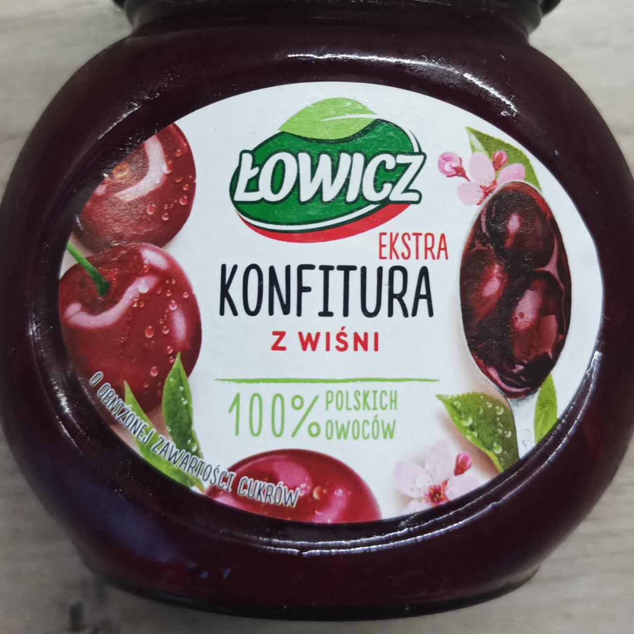 Zdjęcia - Ekstra Konfitura z wiśni o obniżonej zawartości cukrów Łowicz