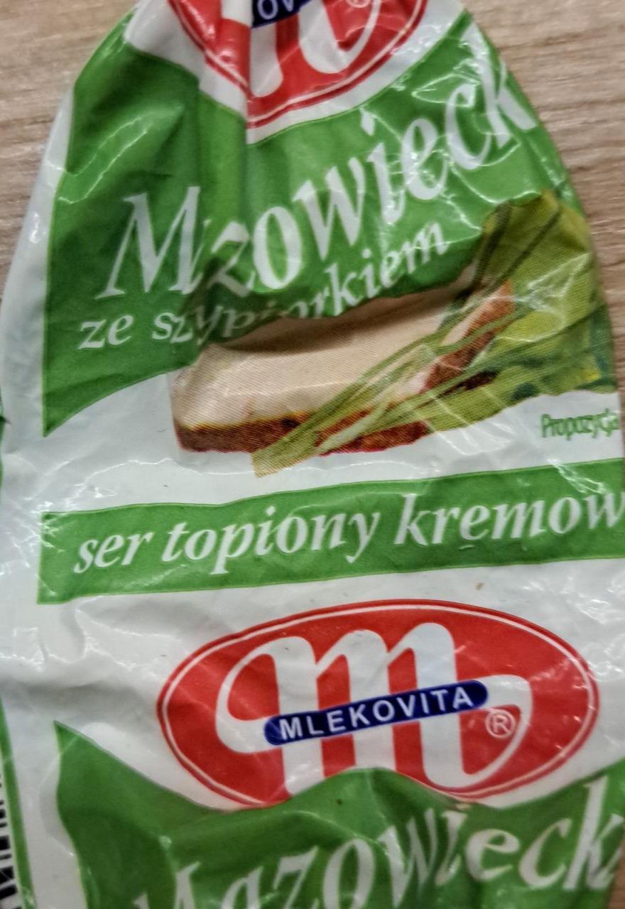 Zdjęcia - Mazowiecki ze szczypiorkiem ser topiony kremowy Mlekovita