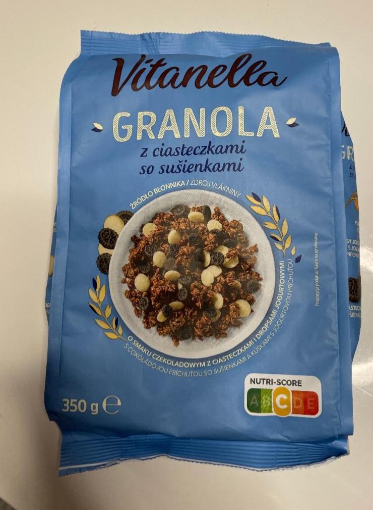 Zdjęcia - Granola z ciasteczkami so sušienkami Vitanella