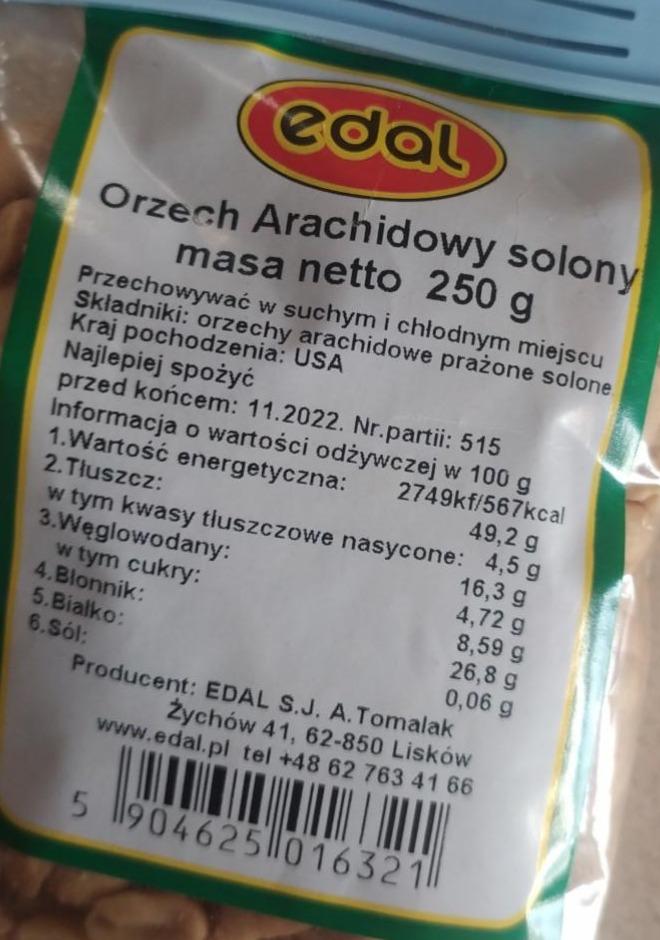 Zdjęcia - Orzech Archidowy solony edal