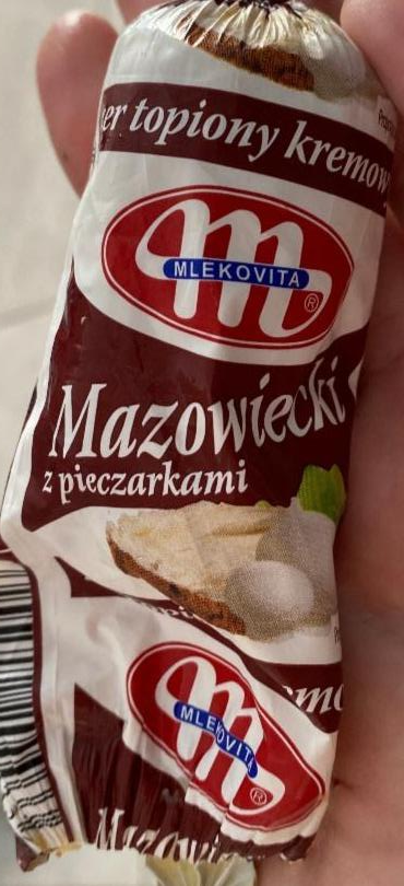 Zdjęcia - Mlekovita Mazowiecki z pieczarkami Ser topiony kremowy 100 g