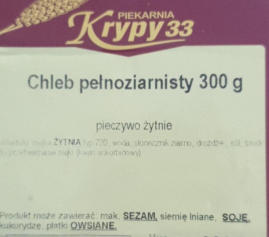 Zdjęcia - Chleb pełnoziarnisty Krypy33