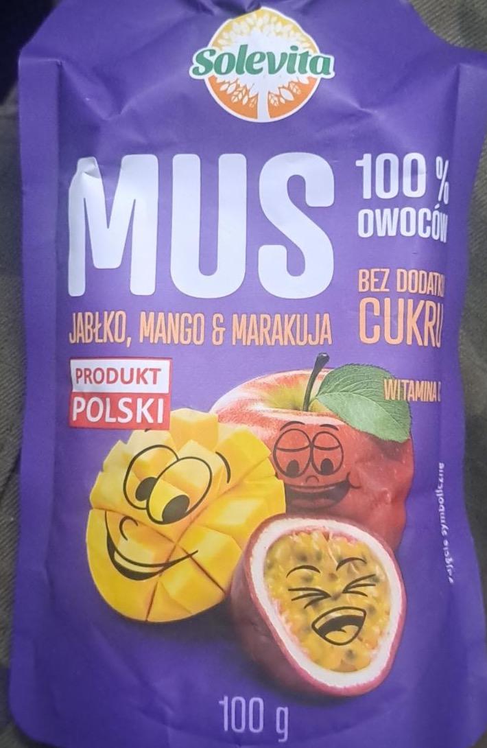 Zdjęcia - Mus jabłko, mango & marakuja Solevita