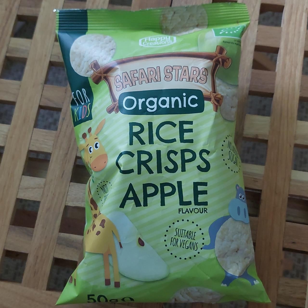 Zdjęcia - Safari stars organic rice crisps apple Happy Creations