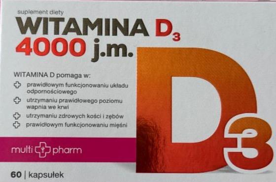 Zdjęcia - Witamina D3 4000 j.m. Multi pharm