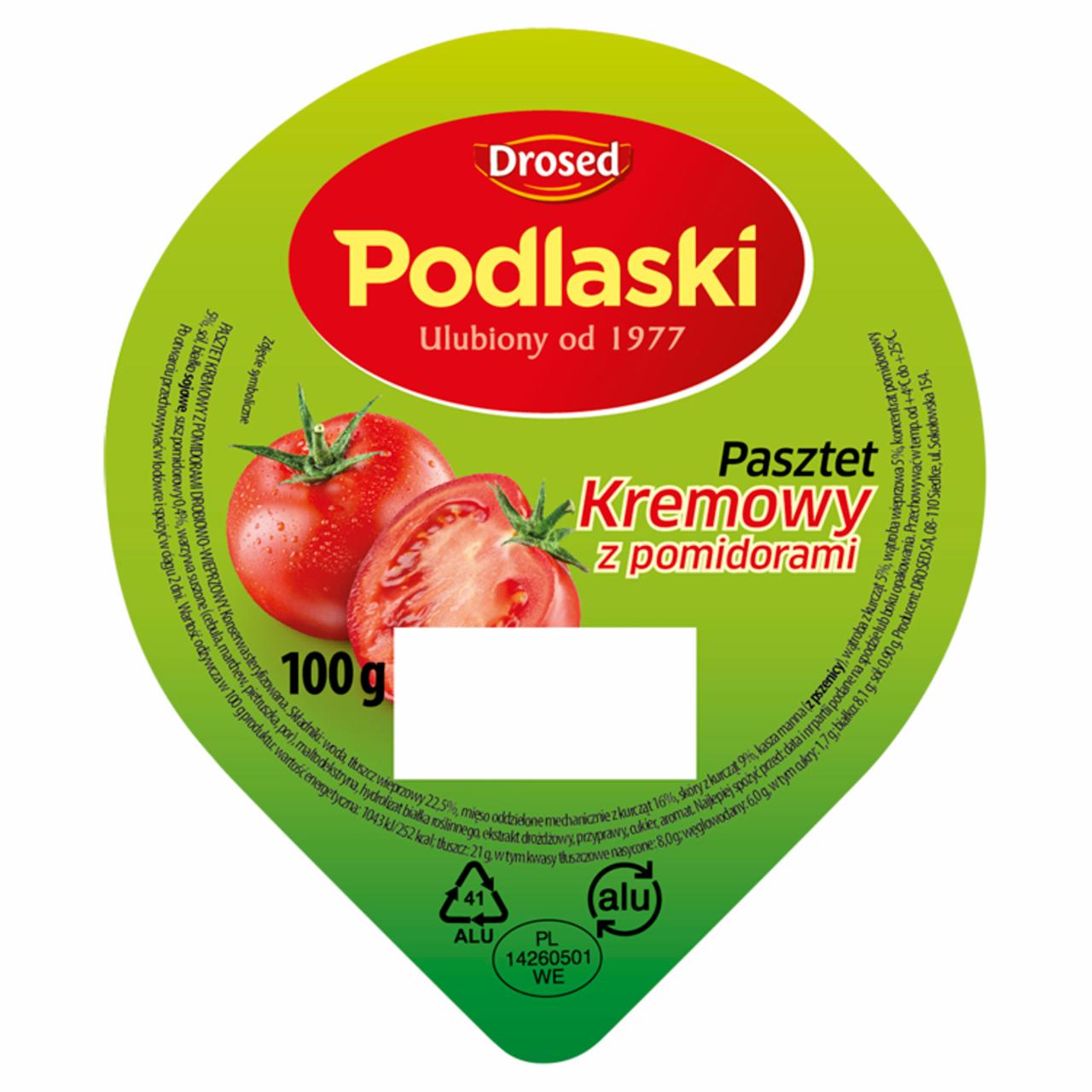 Zdjęcia - Drosed Podlaski Pasztet Kremowy z pomidorami 100 g