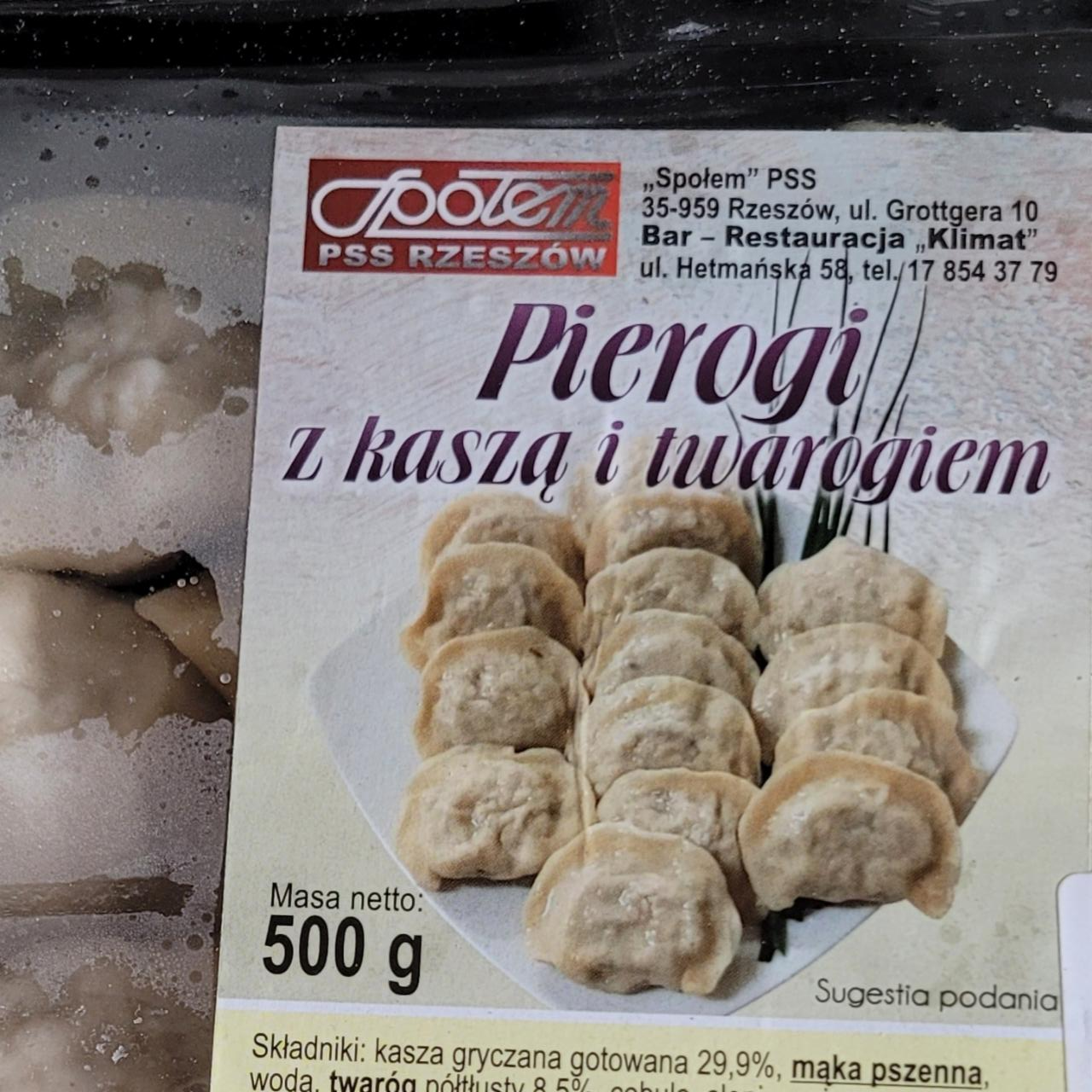 Zdjęcia - Poerogi z kaszą i serem Społem Rzeszów