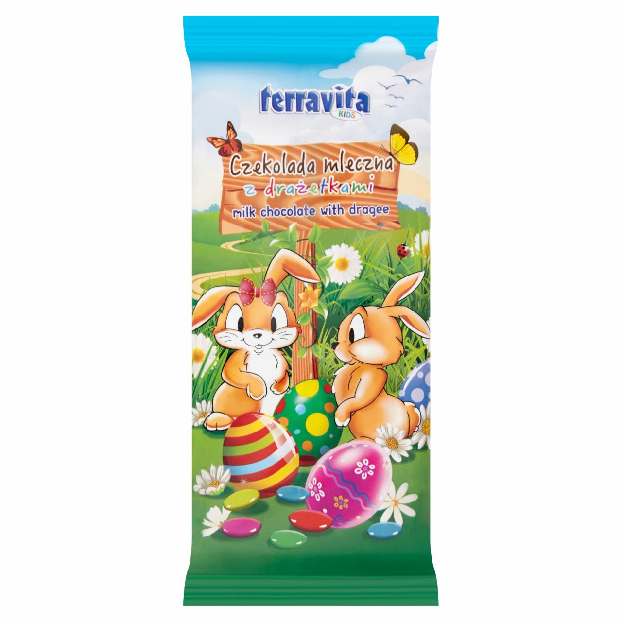 Zdjęcia - Terravita Kids Czekolada mleczna z drażetkami 100 g