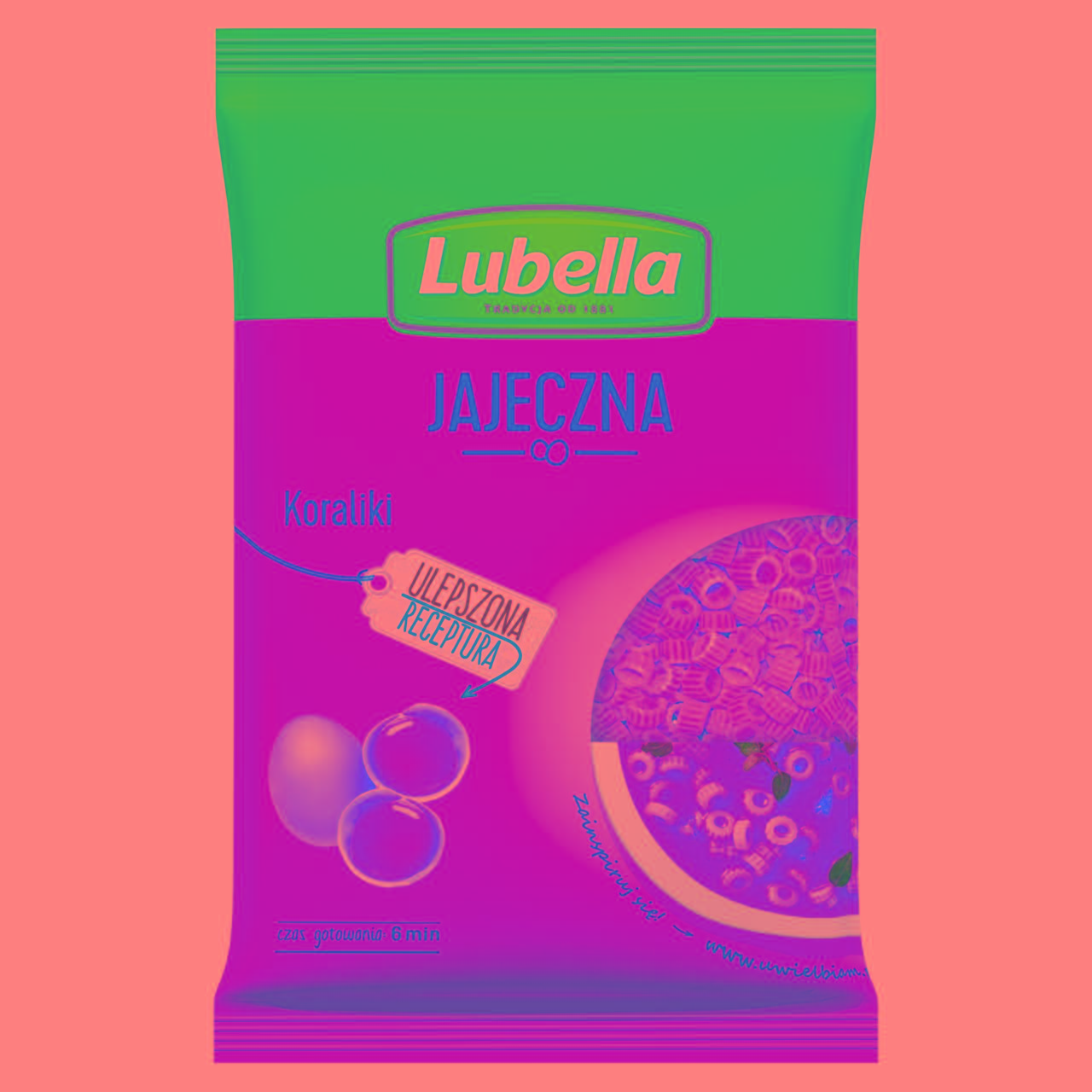 Zdjęcia - Lubella Jajeczna Makaron koraliki 250 g