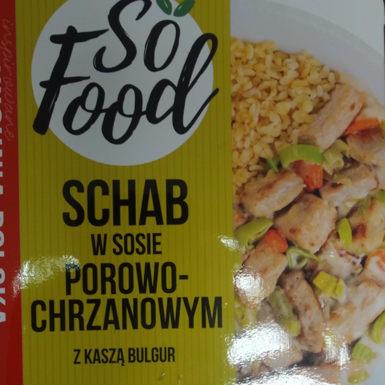 Zdjęcia - so food schab w sosie poro- chrzanowym