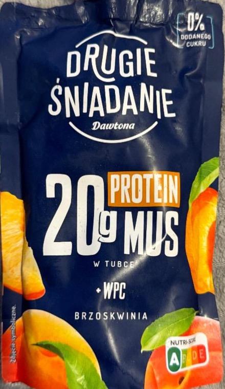 Zdjęcia - Drugie śniadanie protein mus brzoskwinia Dawtona