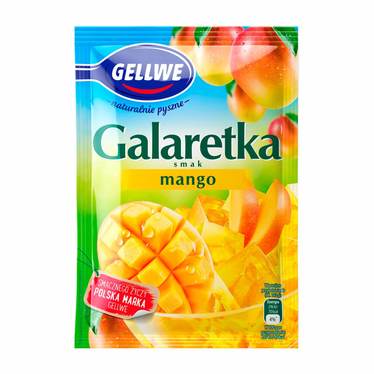 Zdjęcia - Gellwe Galaretka smak mango 72 g