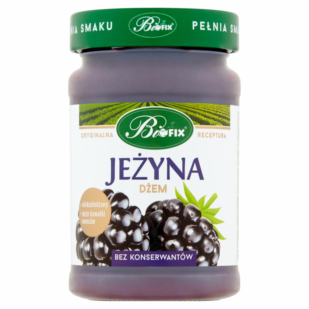 Zdjęcia - Bifix Dżem o obniżonej zawartości cukru jeżyna 290 g