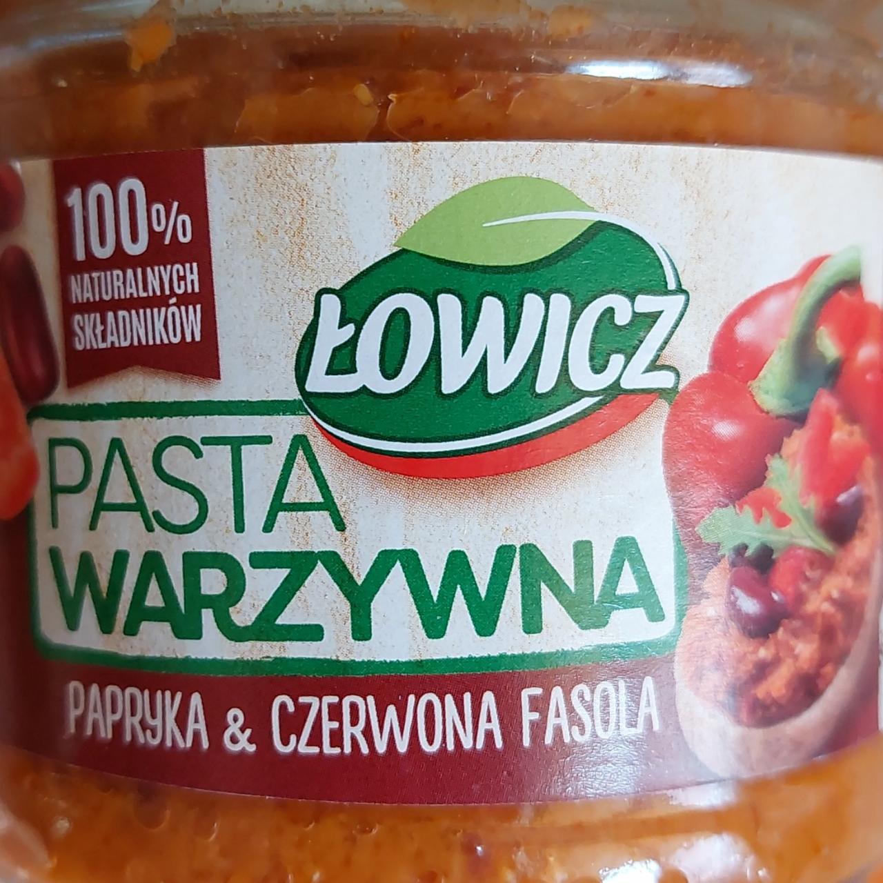 Zdjęcia - Łowicz Pasta warzywna papryka & czerwona fasola 180 g