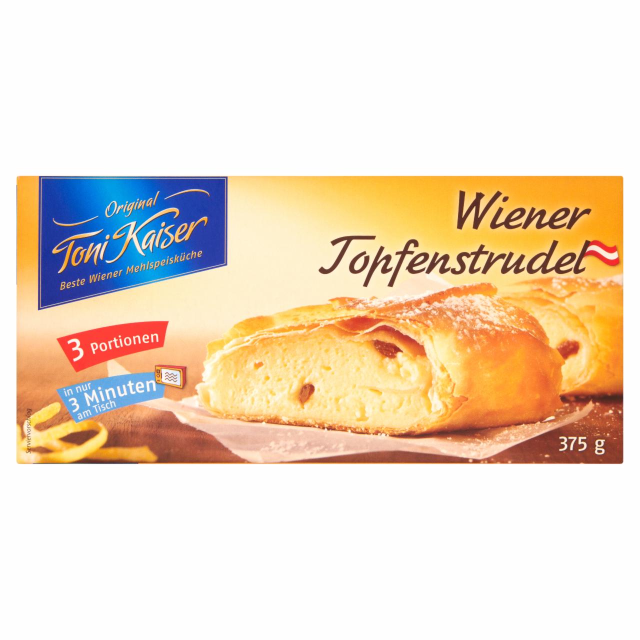 Zdjęcia - Toni Kaiser Wiedeński strudel z kremowym serem 375 g (3 sztuki)