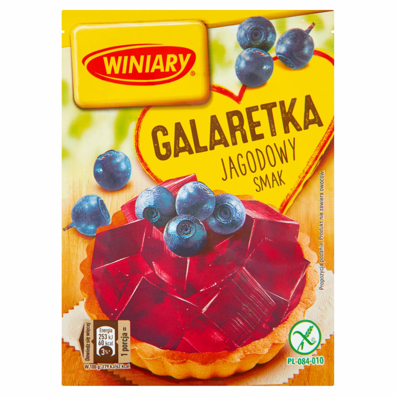 Zdjęcia - Winiary Galaretka jagodowy smak 47 g