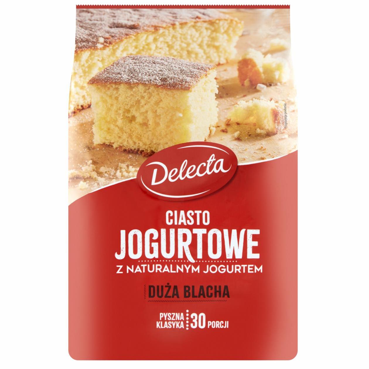 Zdjęcia - Delecta Duża Blacha Ciasto jogurtowe z naturalnym jogurtem mieszanka do wypieku ciasta 640 g