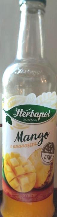 Zdjęcia - Syrop o smaku Mango z ananasem Herbapol