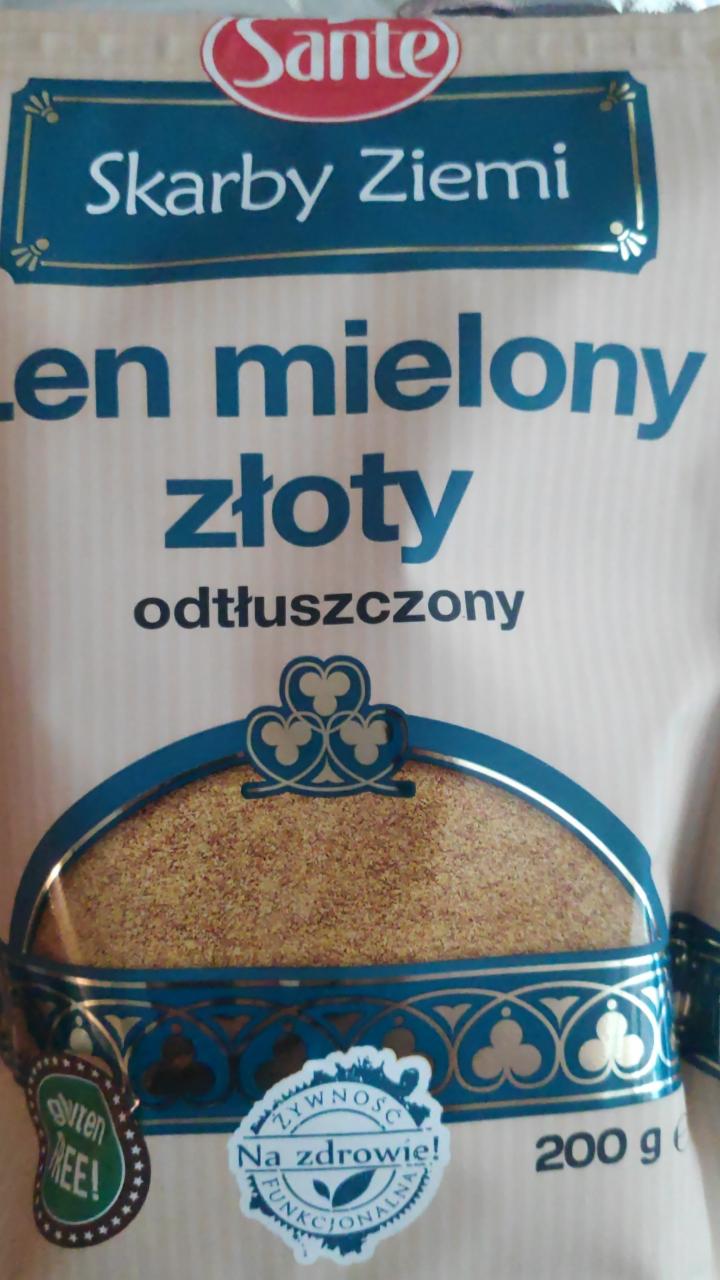 Zdjęcia - Skarby Ziemi Len mielony złoty odtłuszczony Sante