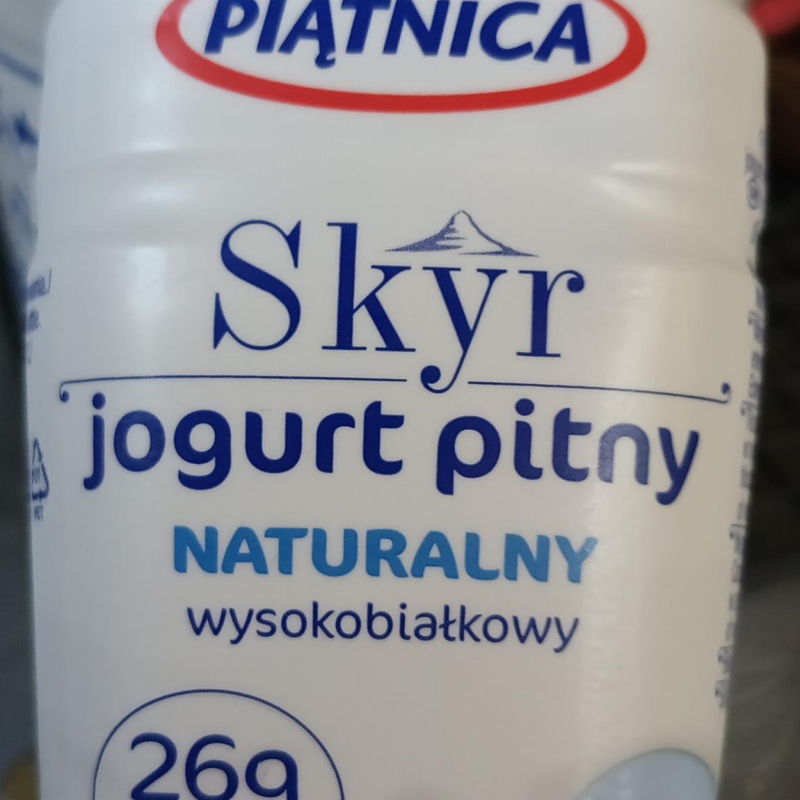 Zdjęcia - Skyr jogurt pitny naturalny wysokobiałkowy Piątnica