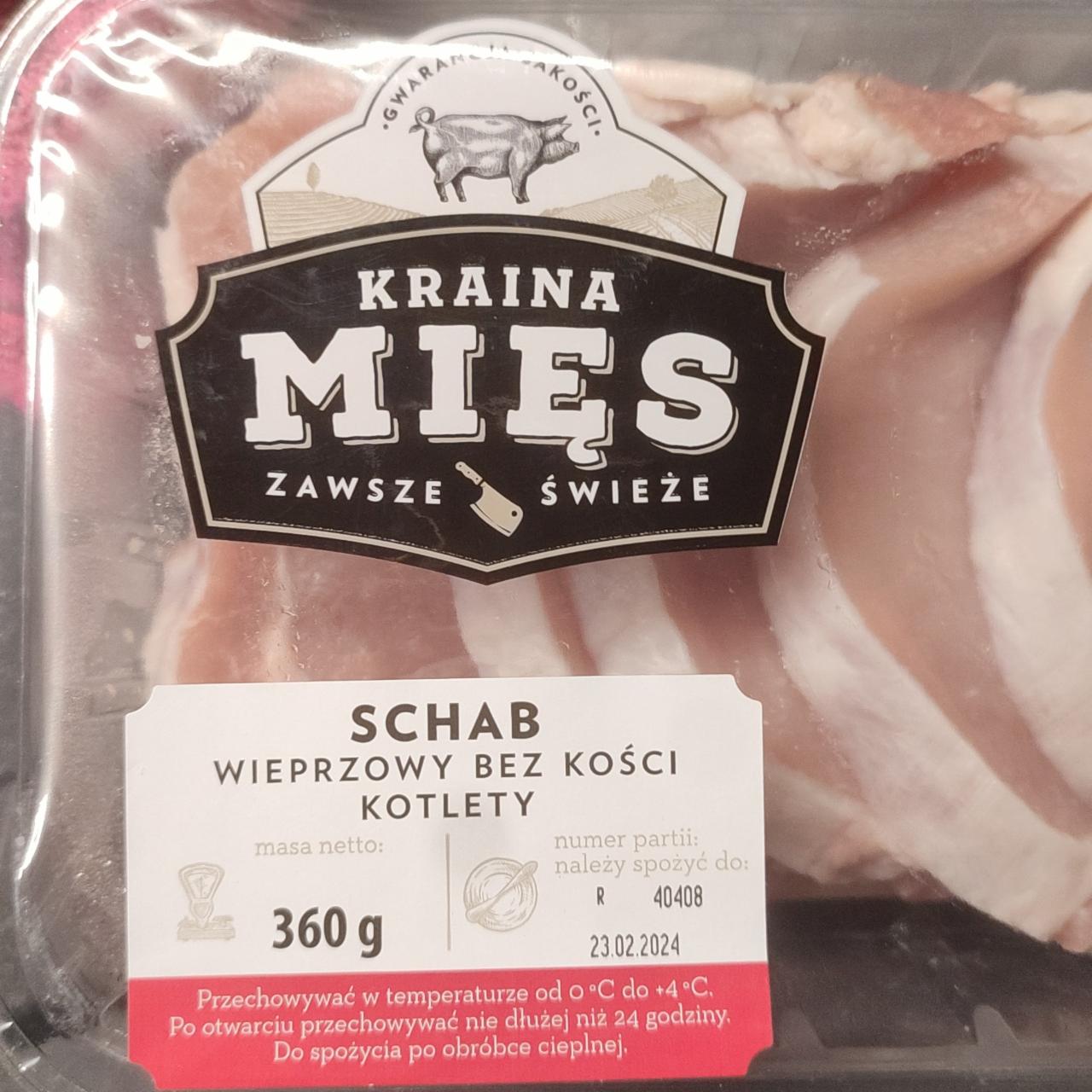 Zdjęcia - Schab wieprzowy bez kości kotlety Kraina Mięs