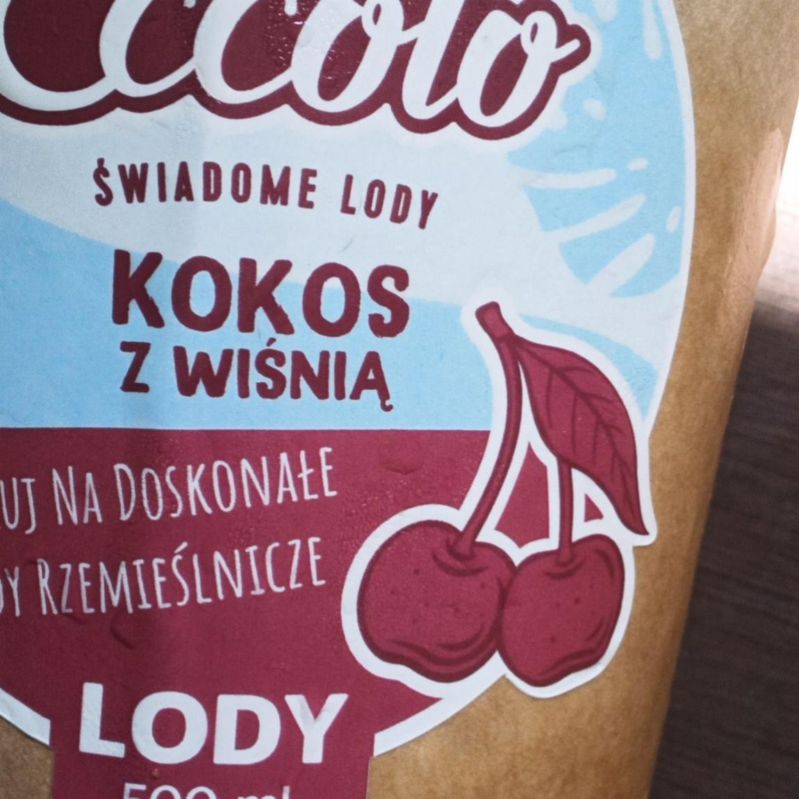 Zdjęcia - Lody Kokos z wiśnią Eccolo