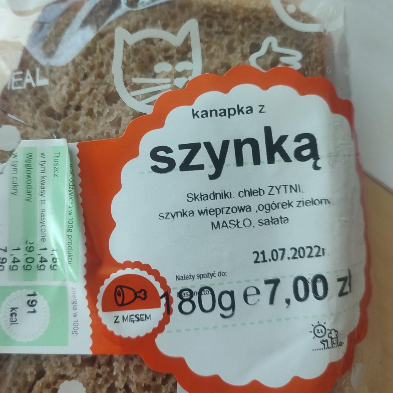 Zdjęcia - kanapka z szynką Ślimak