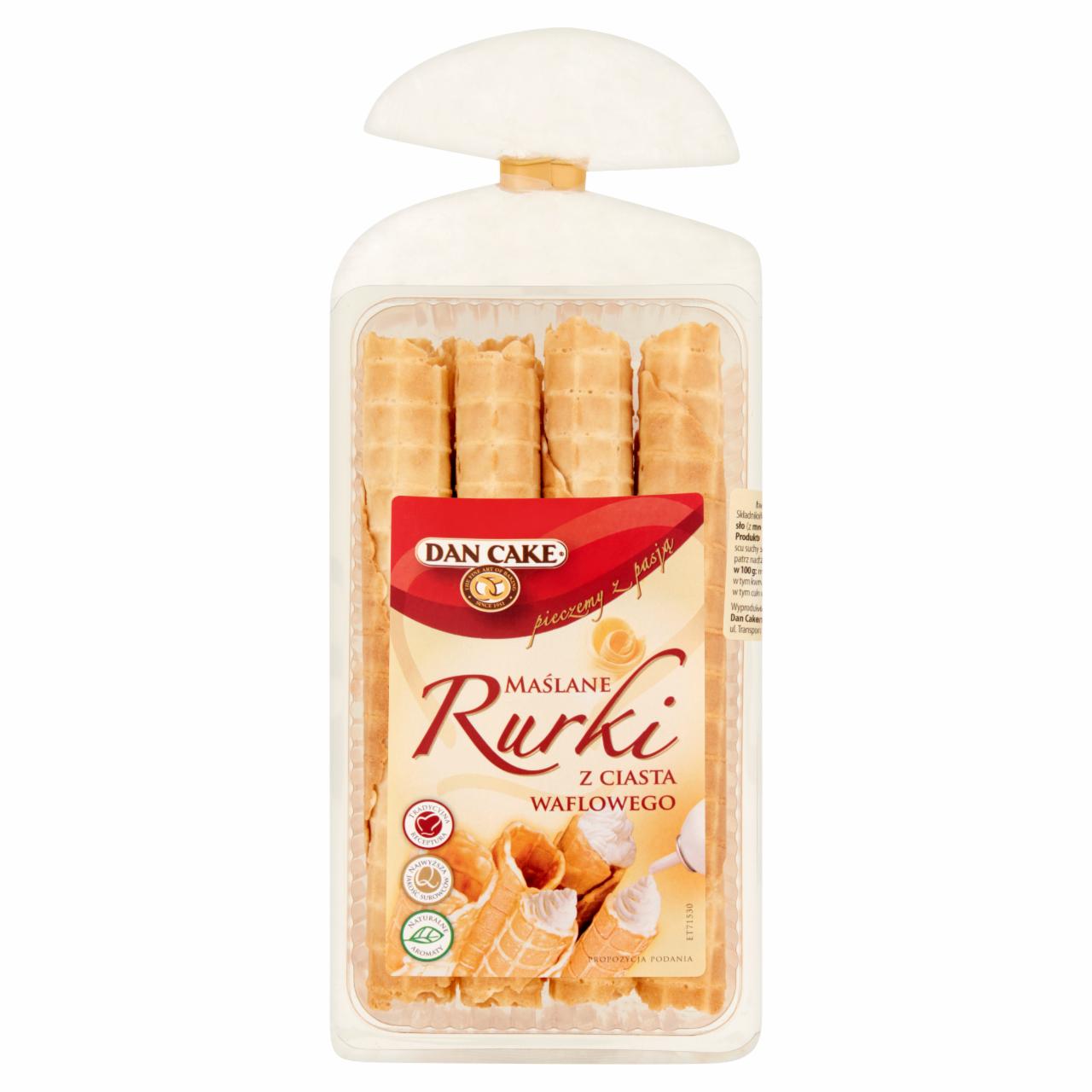 Zdjęcia - Maślane rurki z ciasta waflowego 125 g