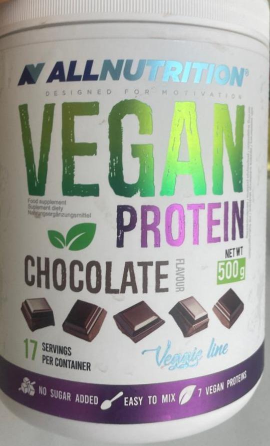 Zdjęcia - Vegan protein chocolate Allnutrition