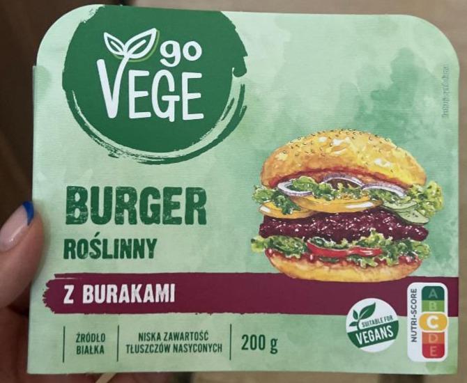 Zdjęcia - Burger roślinny z burakami Go Vege