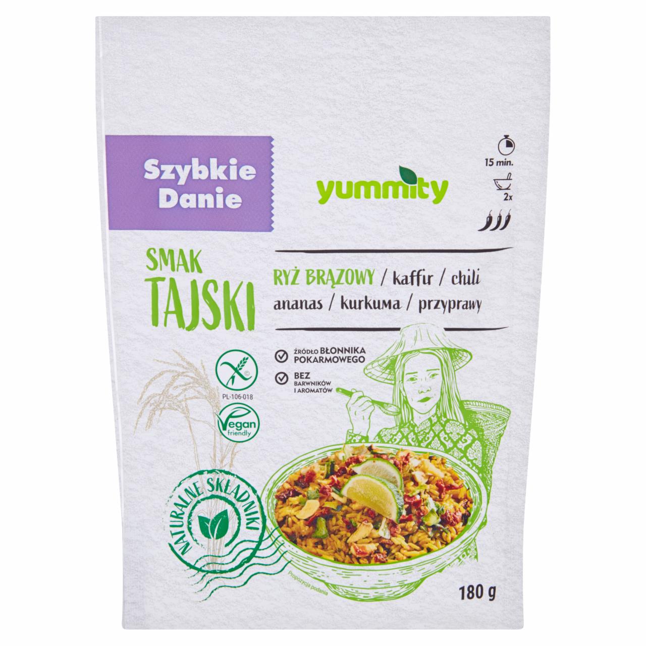 Zdjęcia - Yummity Bezglutenowe szybkie danie smak tajski 180 g