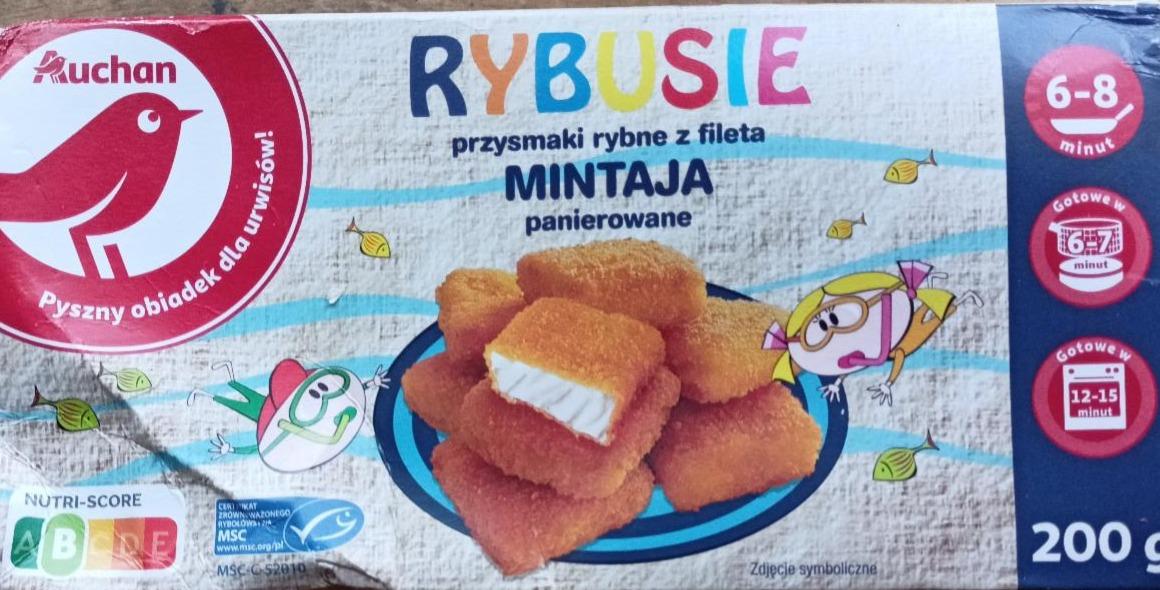 Zdjęcia - RYBUSIE przysmaki rybne z fileta mintaja panierowane auchan