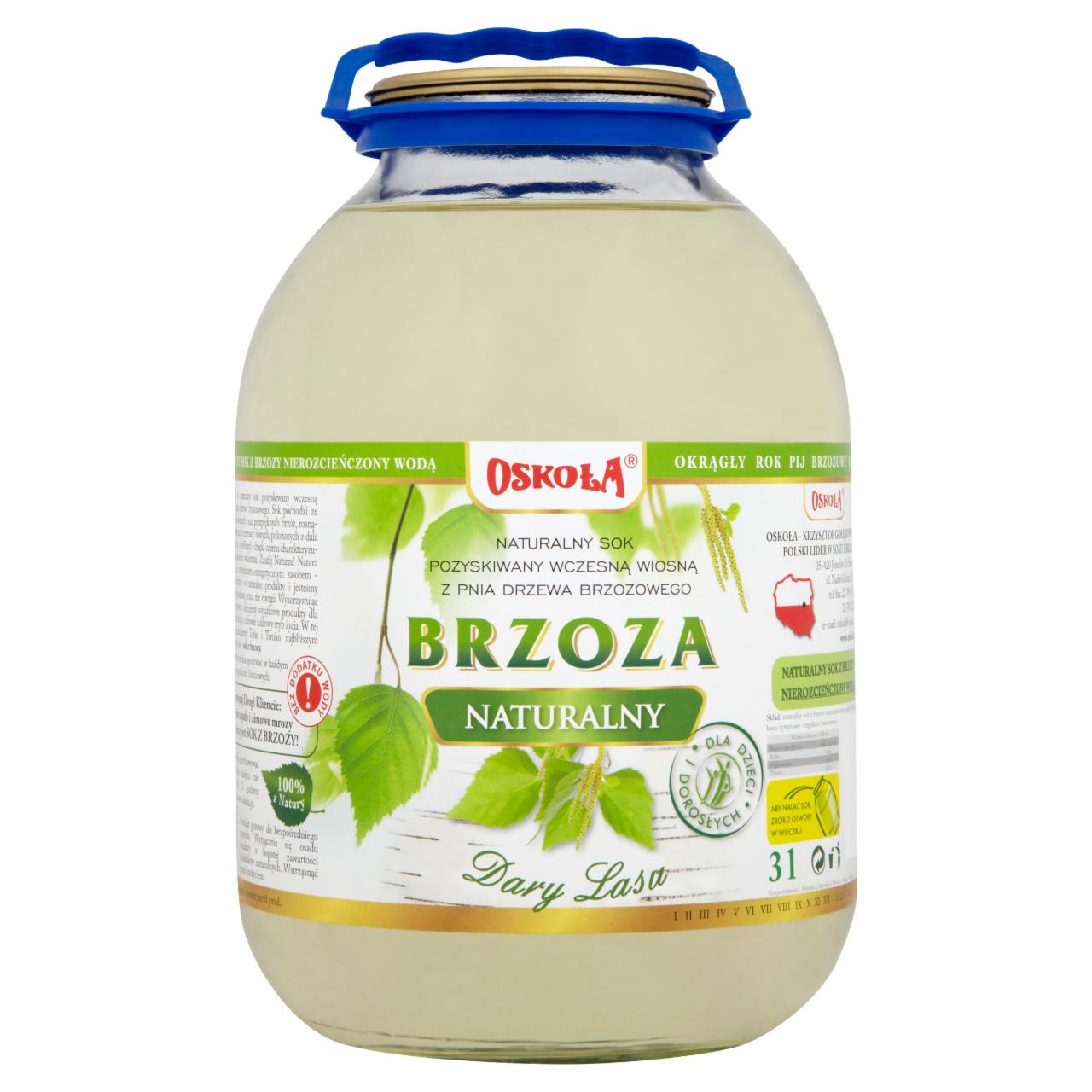 Zdjęcia - Oskoła Brzoza Naturalny sok 3 l